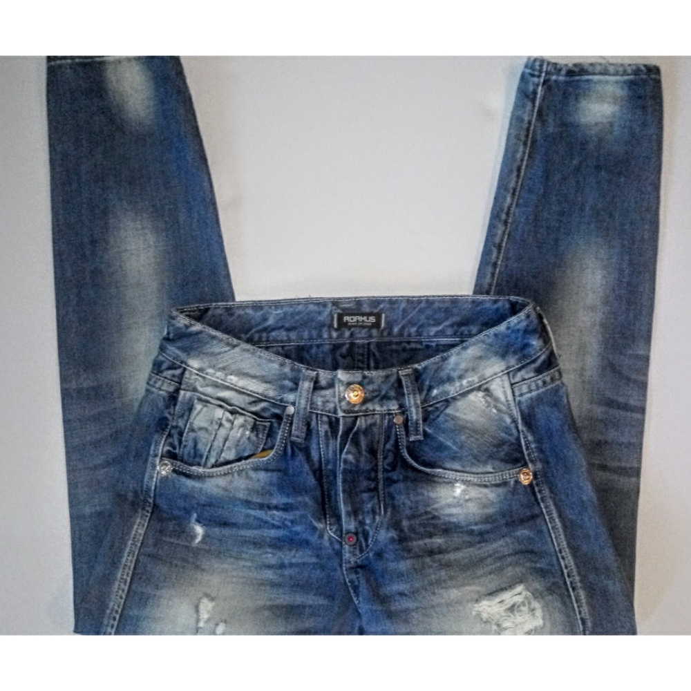 Adamus Italia Distressed High Waist Skinny Jeans